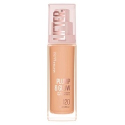 Podkład rozświetlający SPF 15 z niacynamidem Maybelline Lifter Plump & Glow 120
