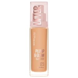Podkład rozświetlający SPF 15 z niacynamidem Maybelline Lifter Plump & Glow 123