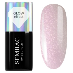 Semilac Glow Nails lakier hybrydowy 987 Cream Pink Glow