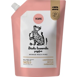 Yope naturalne mydło do rąk w płynie Biała Lawenda i Grejpfrut refill