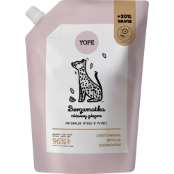 Yope naturalne mydło do rąk w płynie Bergamotka i Różowy Pieprz refill