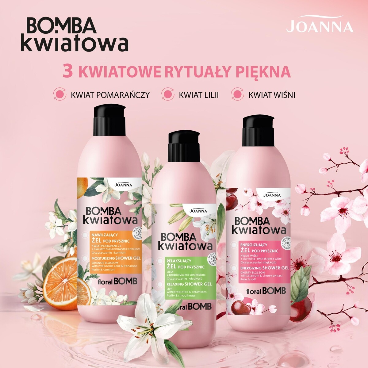 żel pod prysznic Joanna Kwiat Wiśni