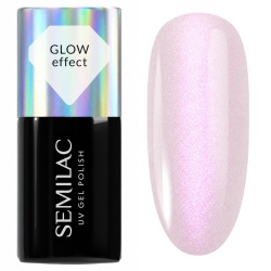 Lakier hybrydowy Semilac Cream Pink Glow efekt upiększającego filtra
