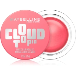Matowy kremowy róż do ust i policzków w musie Maybelline Cloudtopia 07 Moonlit Rose