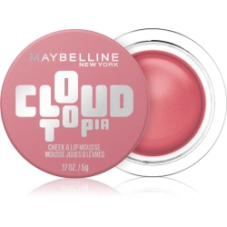 Matowy kremowy róż do ust i policzków w musie Maybelline Cloudtopia 08 Enchanted Mauve