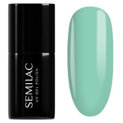 Mleczno-miętowy lakier Semilac Jelly Mint z efektem jelly