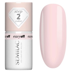 Mleczno-różowy lakier Semilac Milky Pink naturalny efekt wyrównany koloryt