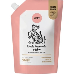 naturalne mydło Yope biała lawenda grejpfrut refill