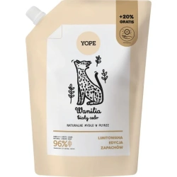 naturalne mydło Yope Wanilia i Biały Cedr refill