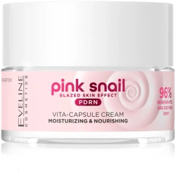 krem nawilżająco odżywczy do cery suchej i zmęczonej Eveline Pink Snail
