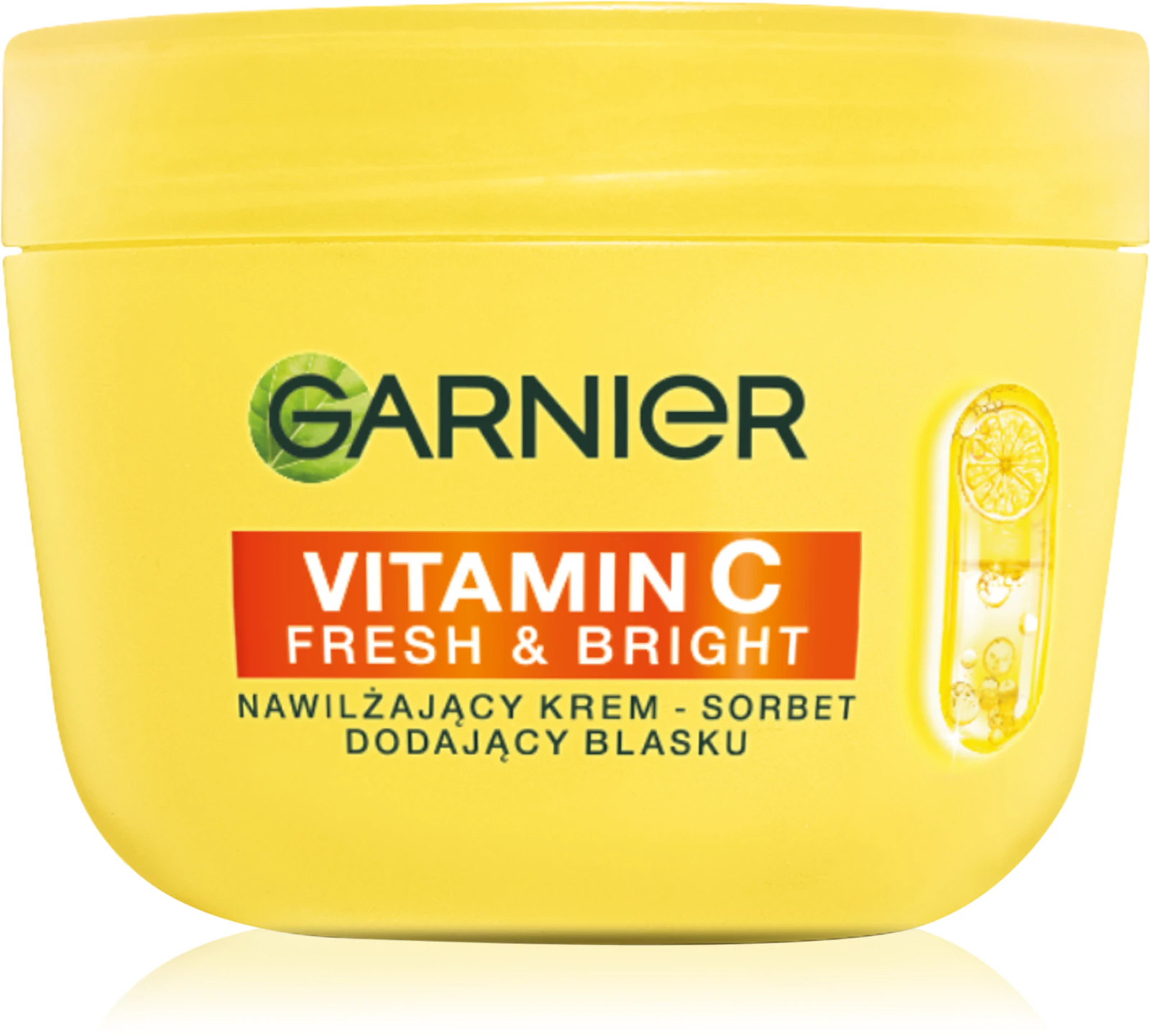 krem sorbet Garnier z witaminą C na przebarwienia i glow