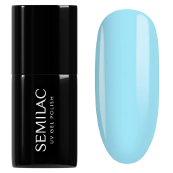 Pastelowy błękitny lakier Semilac Bubbly Blue 974