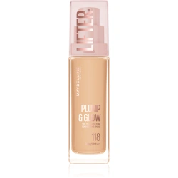Podkład rozświetlający SPF 15 z niacynamidem Maybelline Lifter Plump & Glow 118