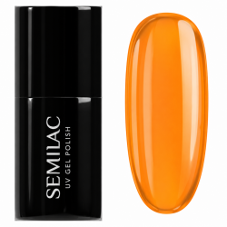 Lakier Semilac Jelly Papaya szklisty efekt jelly na lato