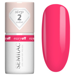 Neonowy róż Semilac Neon Pink pełne krycie po trzech warstwach