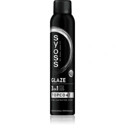 Syoss Glaze Topcoat 3w1 nabłyszczający spray do włosów z efektem laminacji i termoochroną