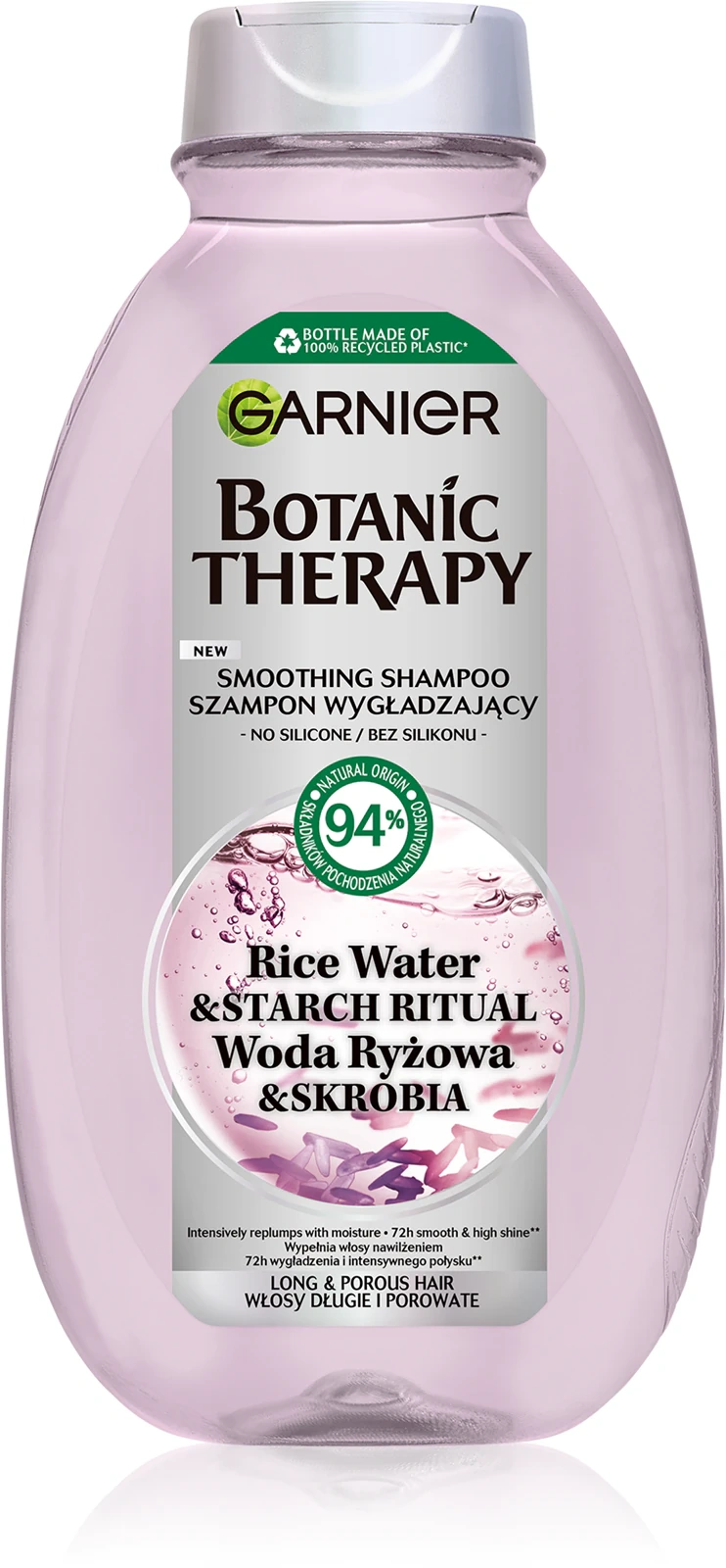 wygładzający szampon Garnier do włosów porowatych