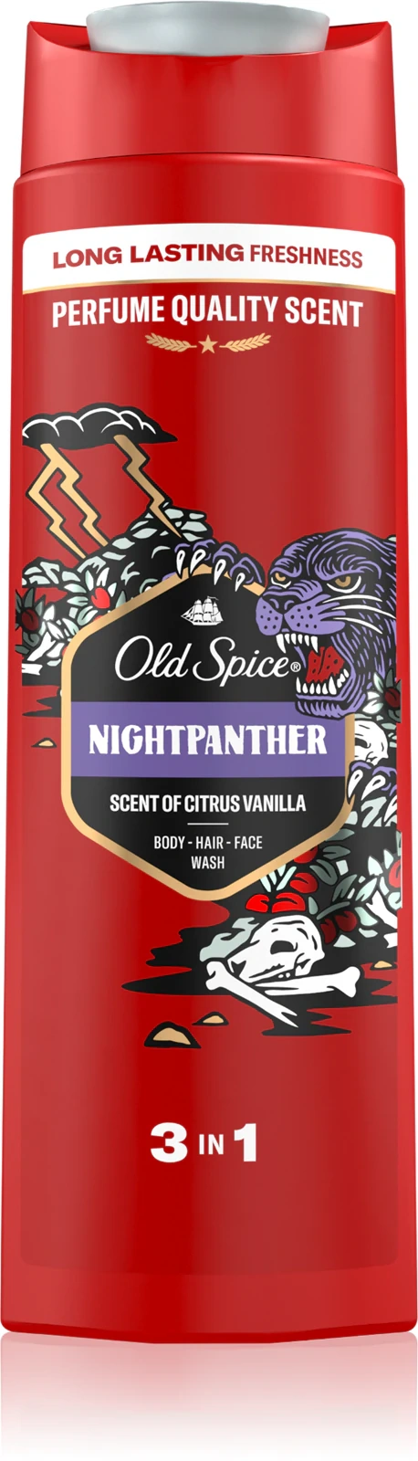 żel pod prysznic Old Spice Nightpanther 3w1 z kremową pianą