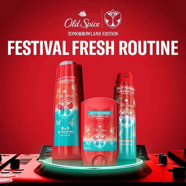 Żel pod prysznic 3w1 dla mężczyzn do ciała, twarzy i włosów Old Spice Rockstar - obrazek 8