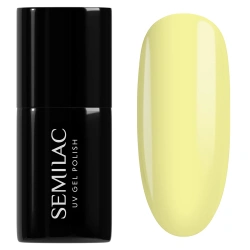 Żółty lakier Semilac Limoncello 970 w odcieniu cytrynowego sorbetu