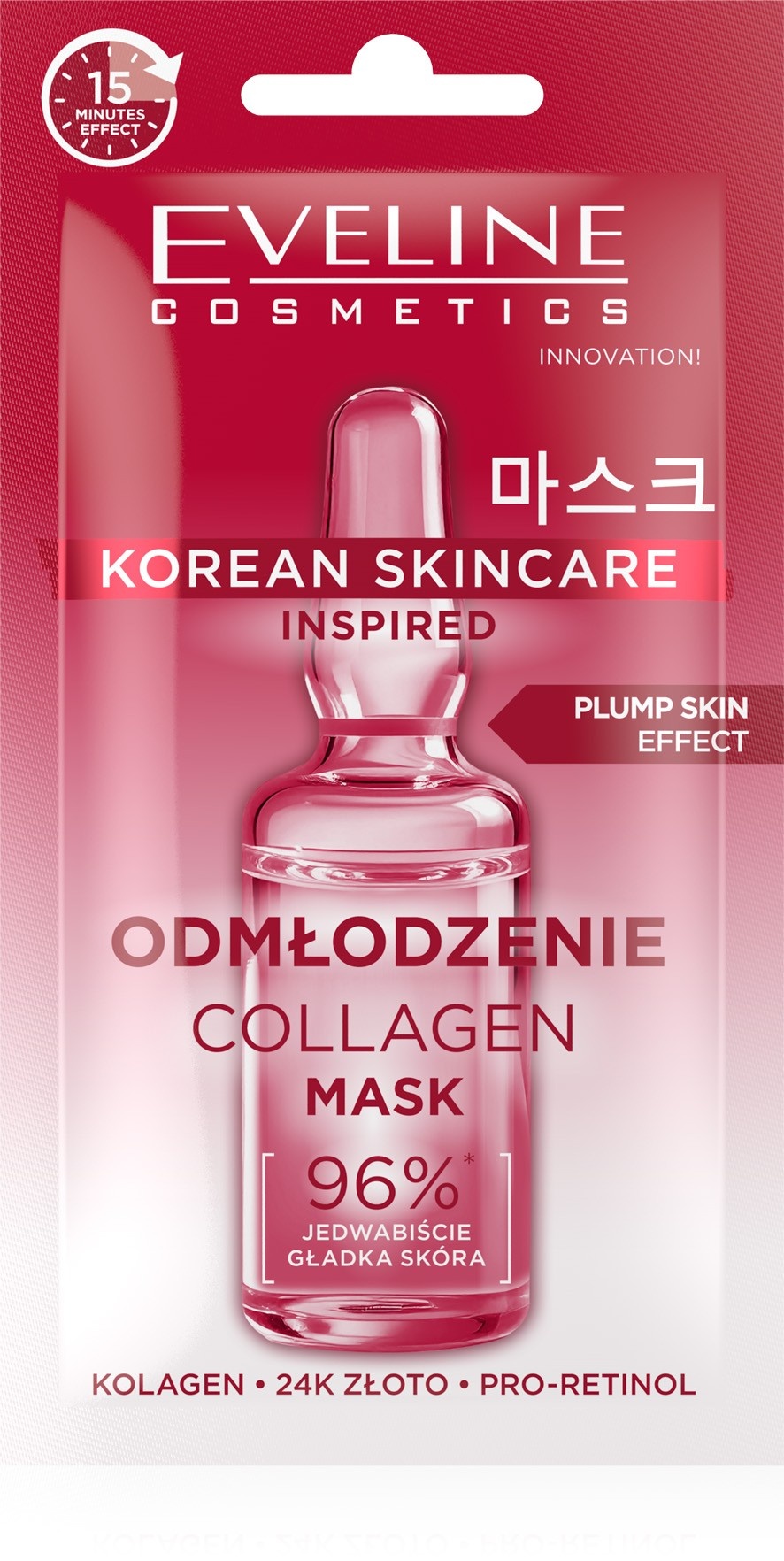 maseczka z kolagenem na zmarszczki Eveline Korean Skincare