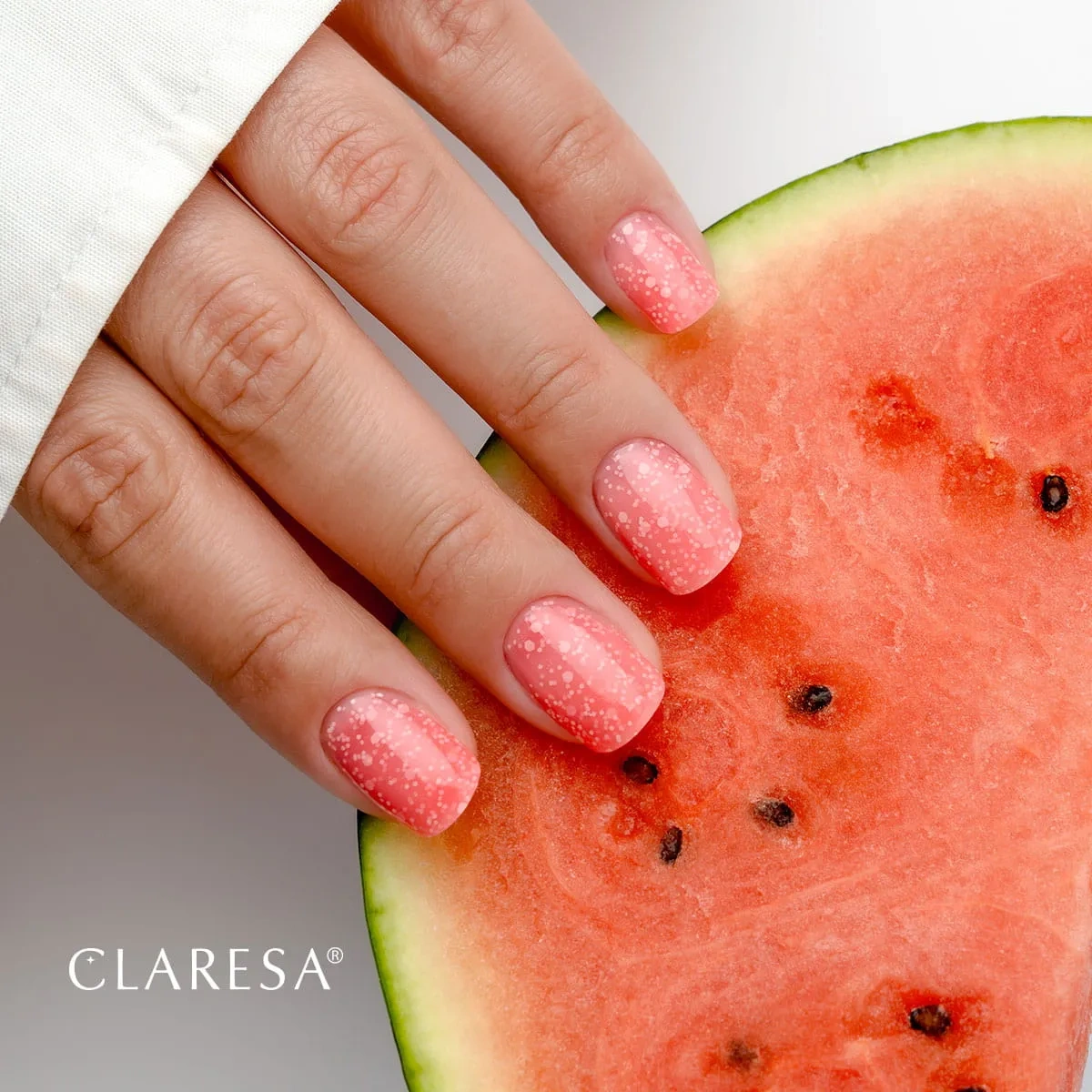baza hybrydowa jello z drobinkami folii