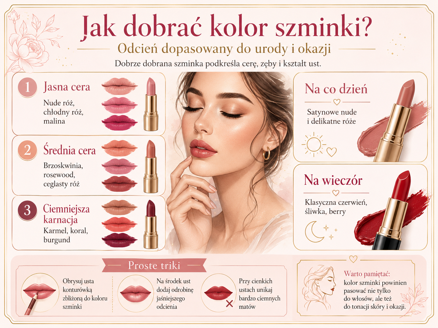 jaki kolor szminki do typu urody