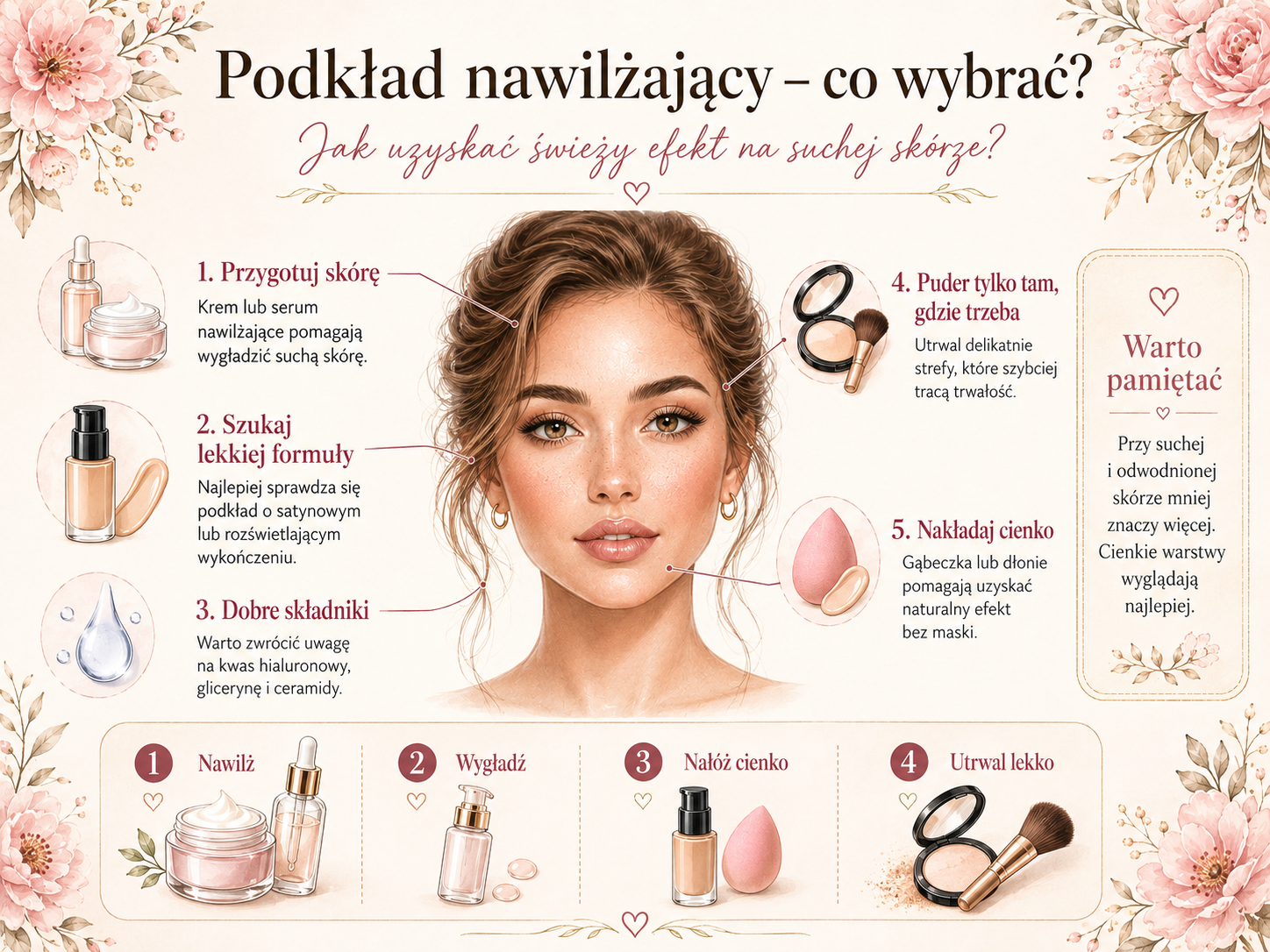 jaki podkład nawilżający do suchej cery wybrać