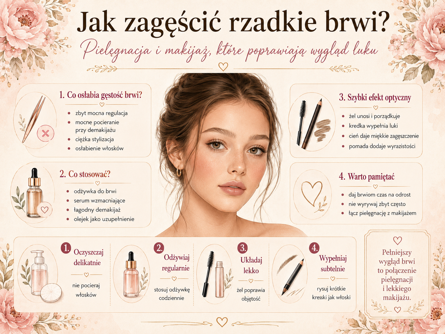 jak zagęścić brwi