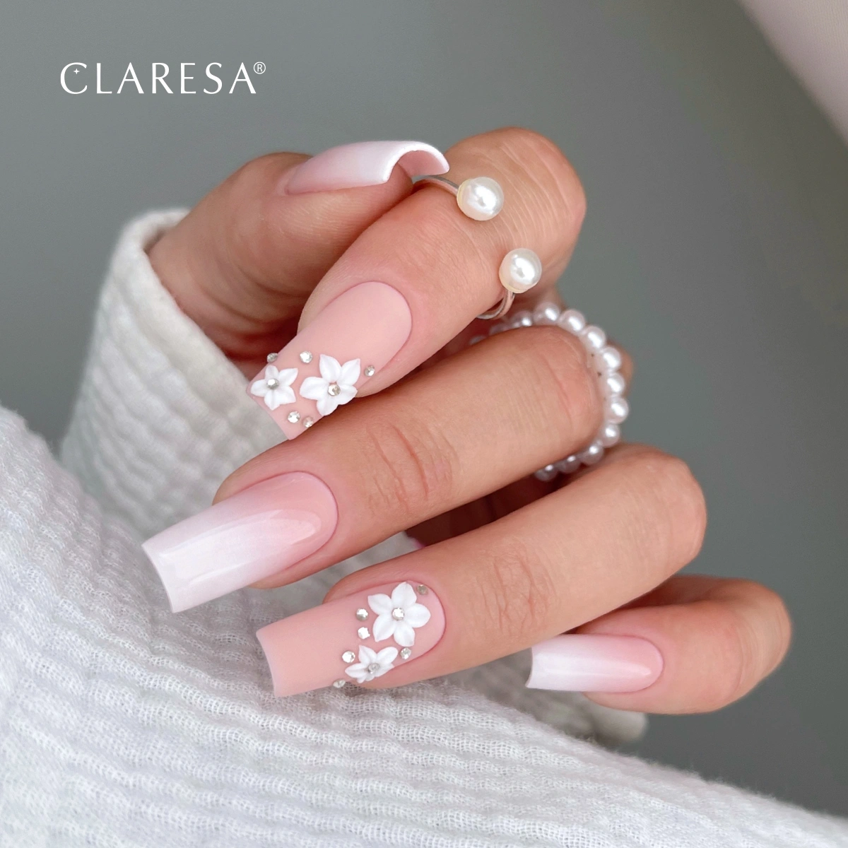 półtransparentny różowy lakier hybrydowy clean nails