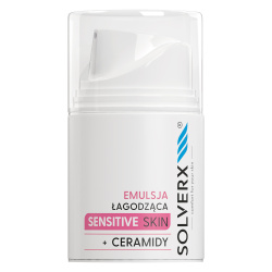 lekka emulsja z ceramidami do cery suchej Solverx Sensitive Skin