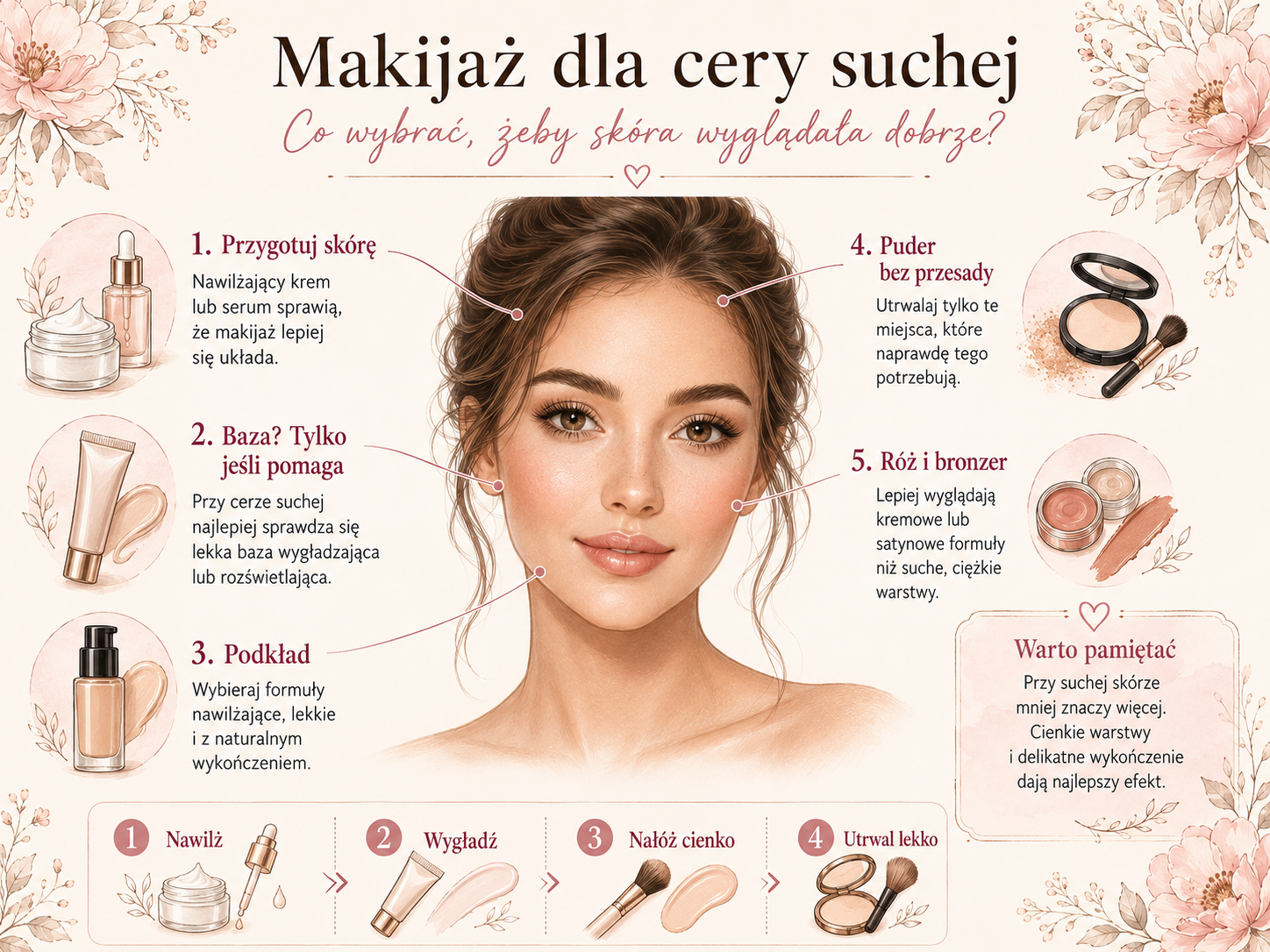 Makijaż dla cery suchej