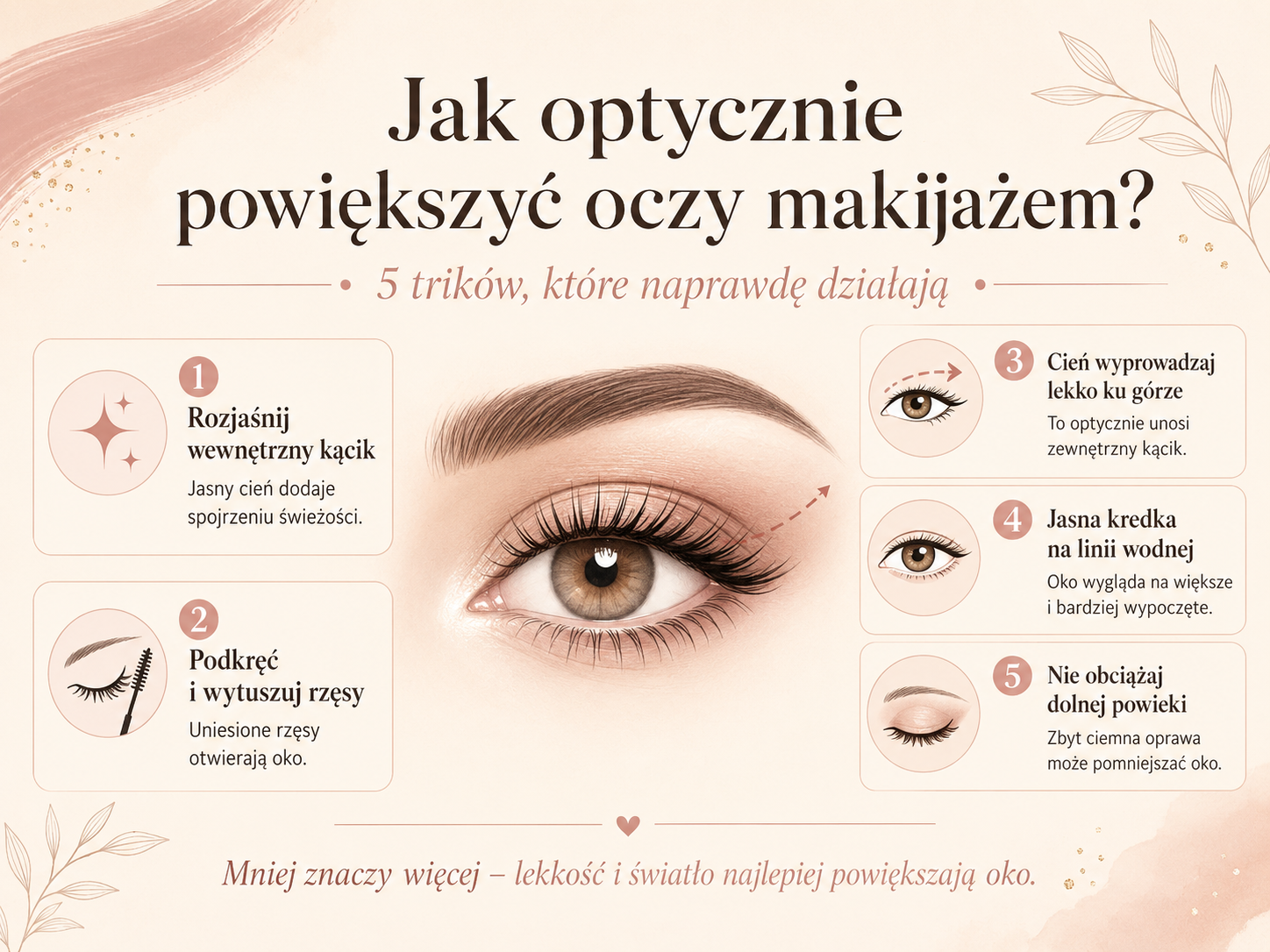 Makijaż powiększający oczy krok po kroku jak zrobić makijaż powiększający oczy