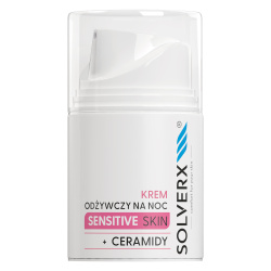 krem na noc z ceramidami do cery suchej Solverx Sensitive Skin