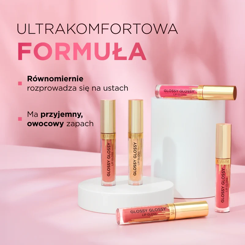 Połyskujący błyszczyk do ust Eveline Glossy Glossy 04 - obrazek 5