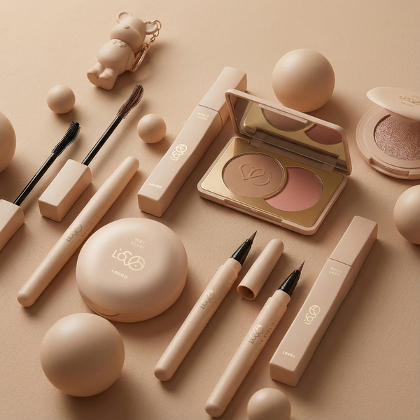 Prasowany bronzer i róż do konturowania twarzy Lovro Bronze & Blush Set - obrazek 8