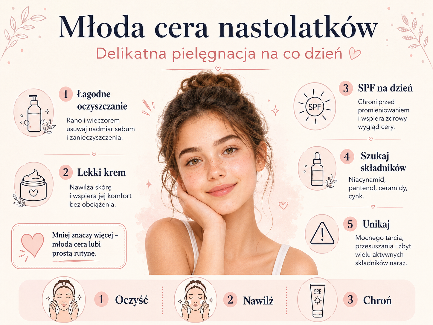 pielęgnacja twarzy nastolatków krok po kroku