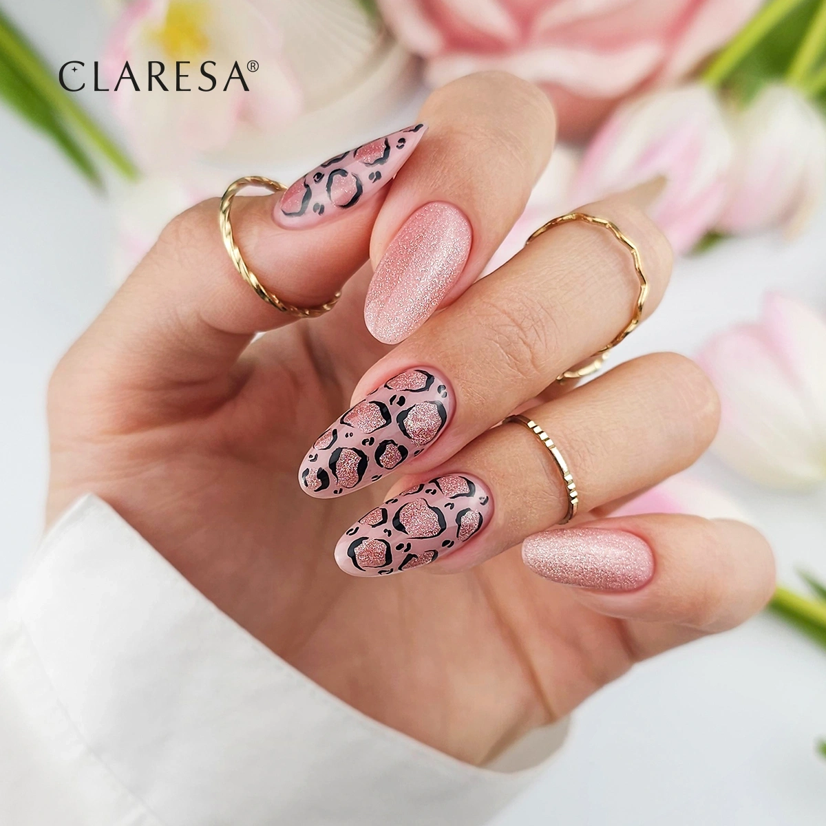 półtransparentny różowy lakier hybrydowy clean nails