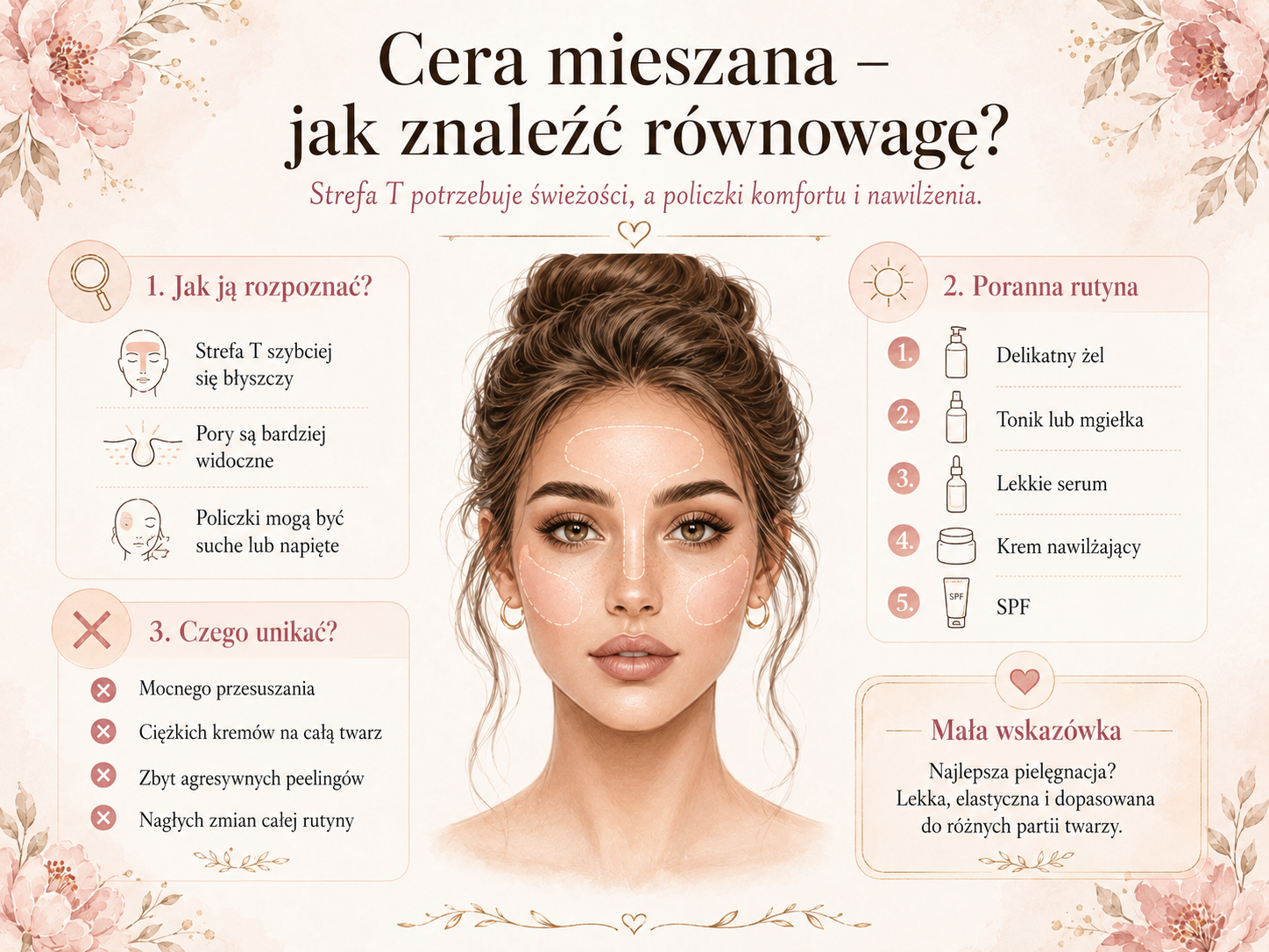 jak pielęgnować cerę mieszaną
