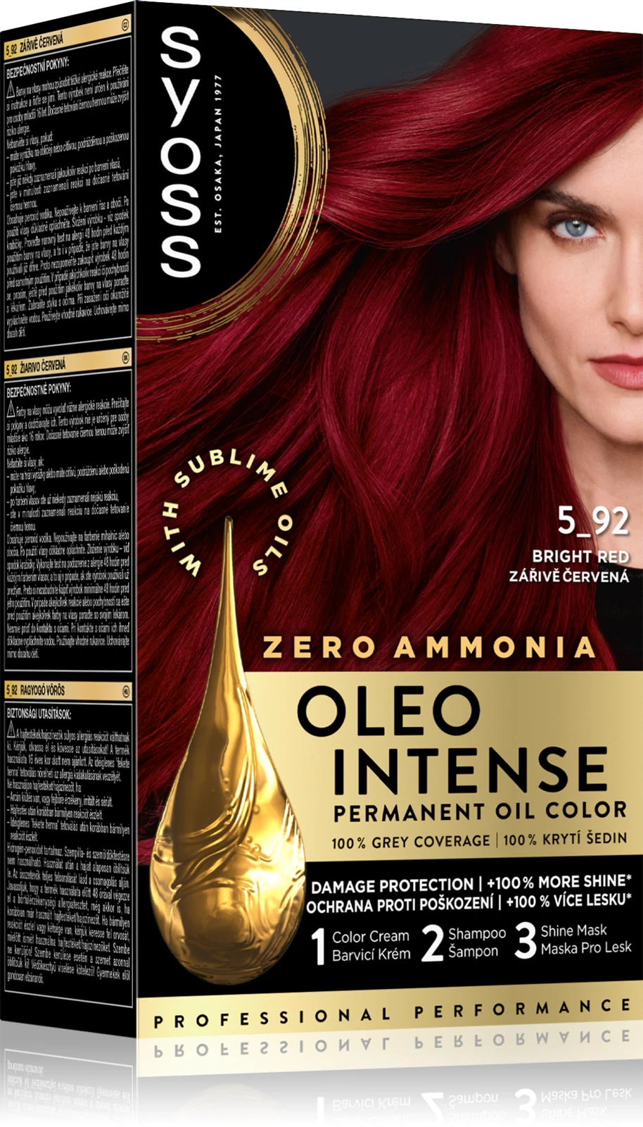 Farba Syoss Oleo Intense bez amoniaku z olejkami