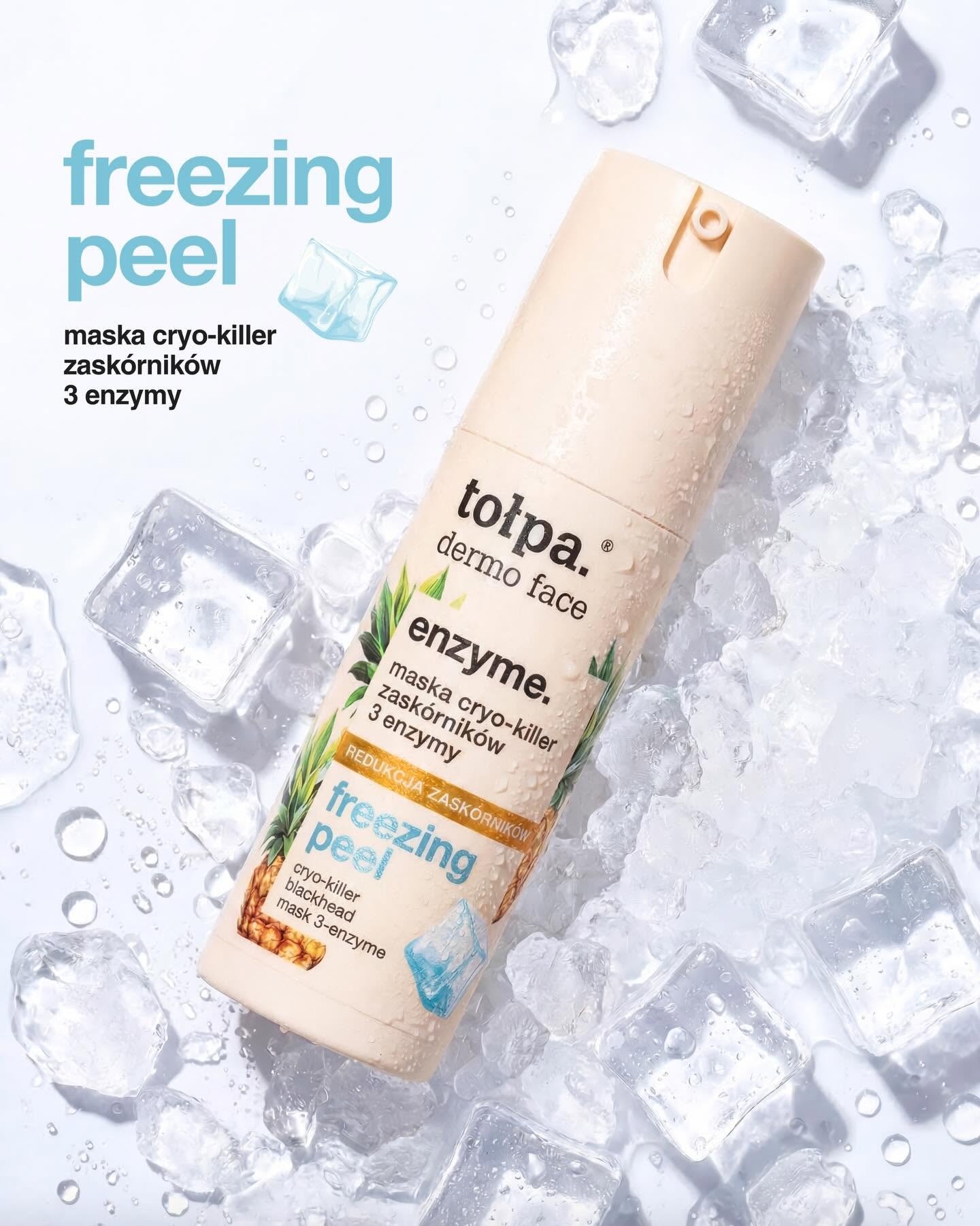 Tołpa Dermo Face Freeze Peel maska enzymatyczna na zaskórniki
