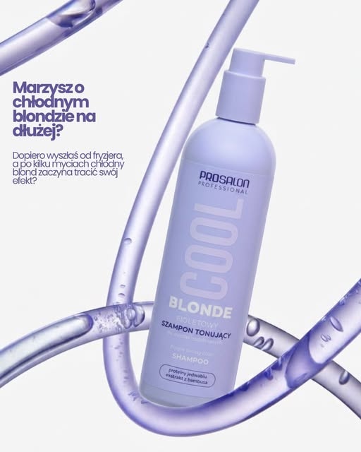 Prosalon Cool Blonde fioletowy szampon do blondu