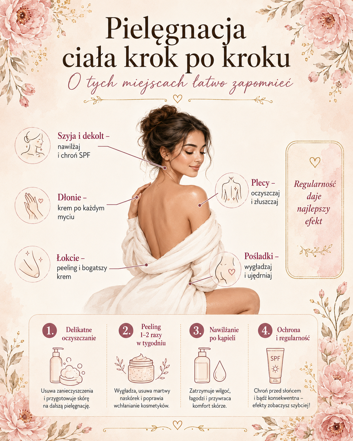 Pielęgnacja ciała krok po kroku jak dbać o skórę ciała
