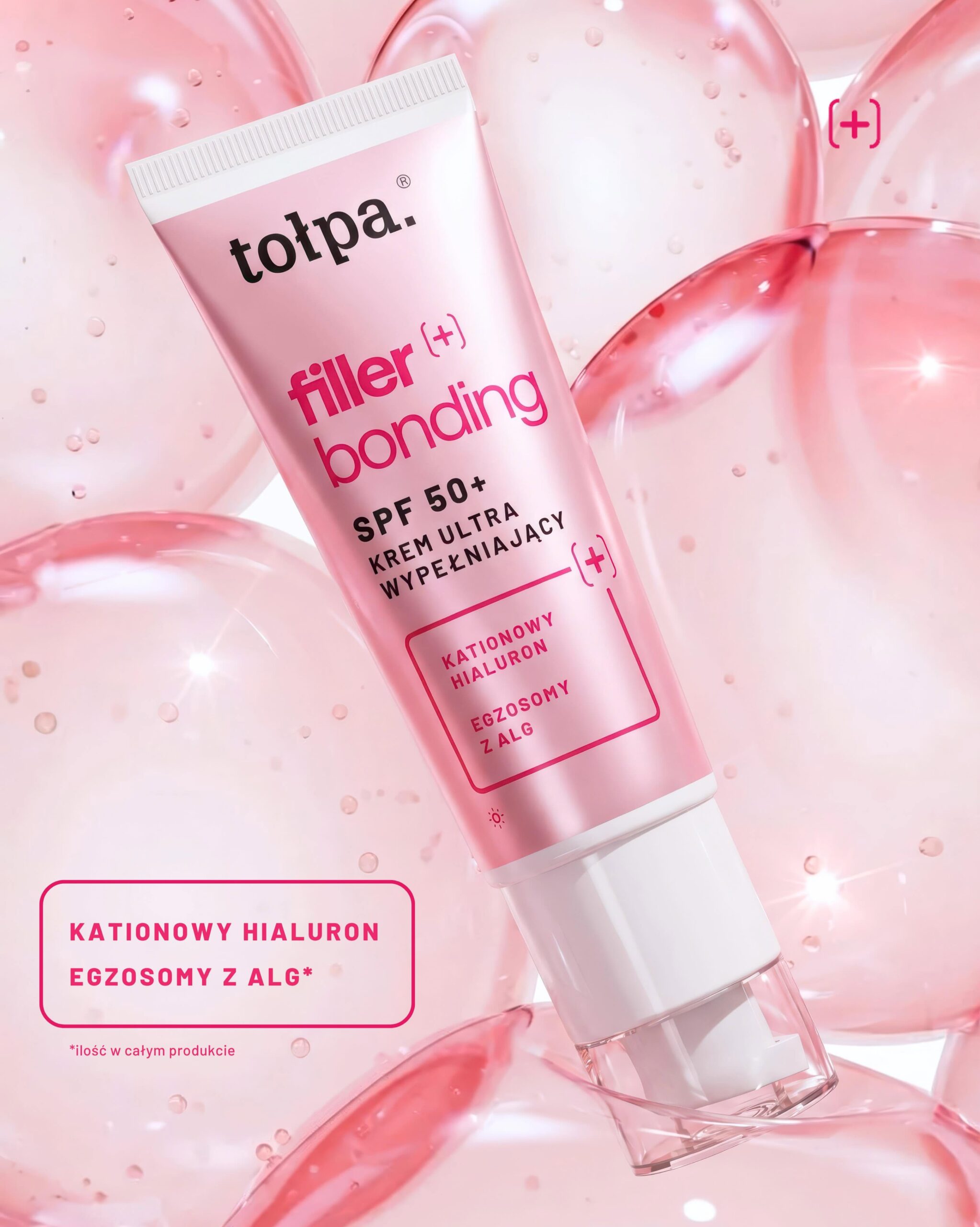 Wypełniający krem do twarzy SPF50+ na pierwsze zmarszczki Tołpa Filler Bonding Ultra - obrazek 8