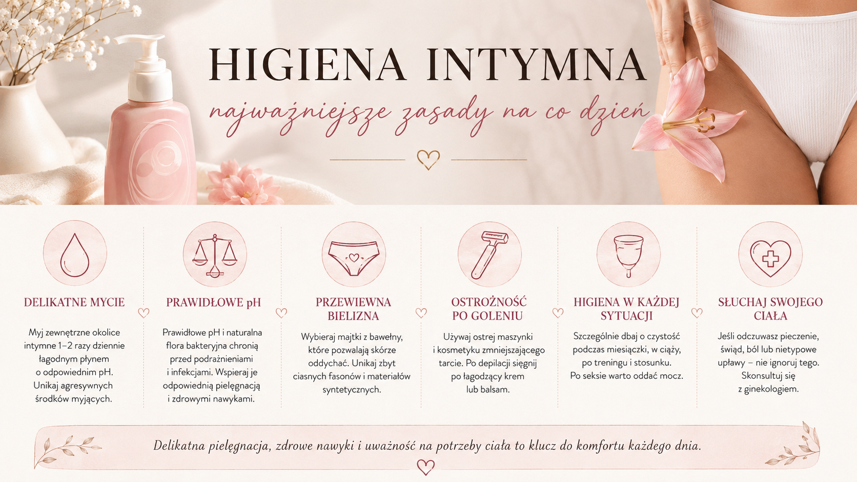 Zasady prawidłowej higieny intymnej jak dbać o higienę intymną na co dzień