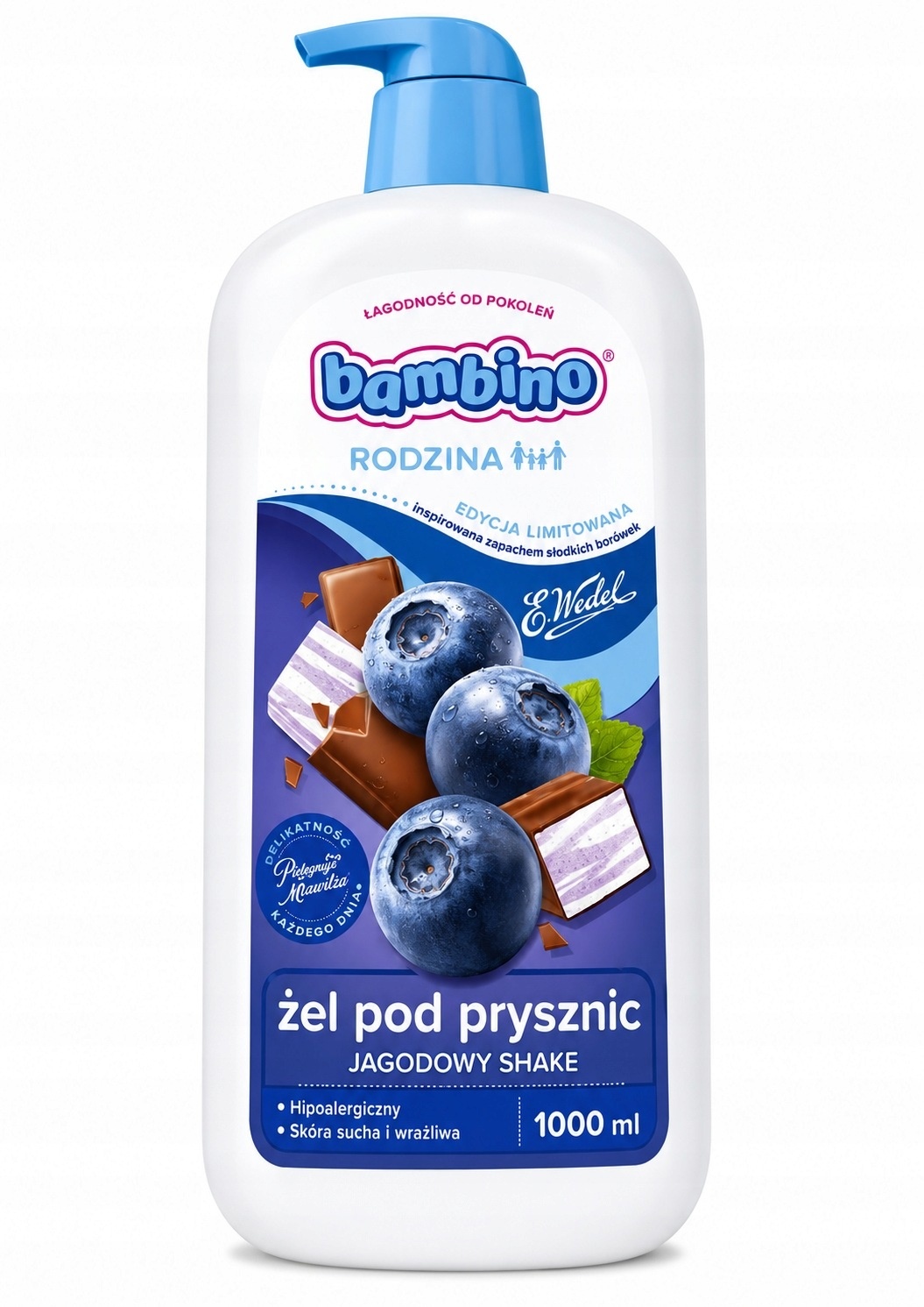 żel pod prysznic o zapachu jagodowego shake