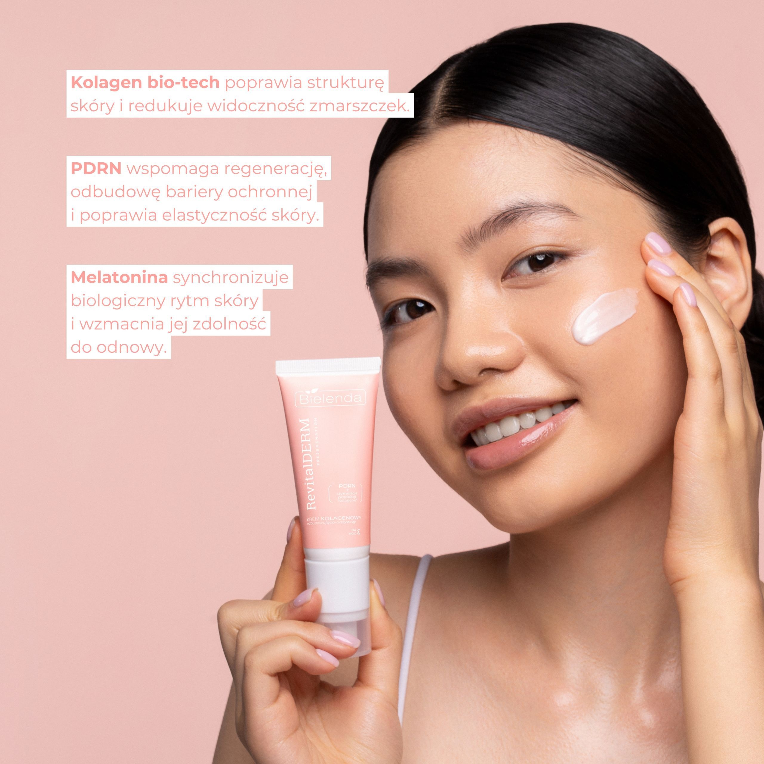 Nawilżająco-stymulujący krem kolagenowy na dzień Bielenda Revital Derm Prejuvenation - obrazek 8
