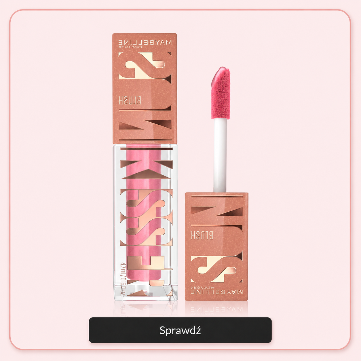 Rozświetlający róż do policzków w płynie Maybelline Sunkisser Blush 05 Blazing Blush