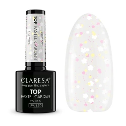 Claresa Pastel Garden top z kwiatuszkami do wiosennego manicure