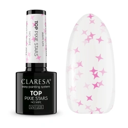 Top Claresa Pixie Stars różowe gwiazdki na paznokciach